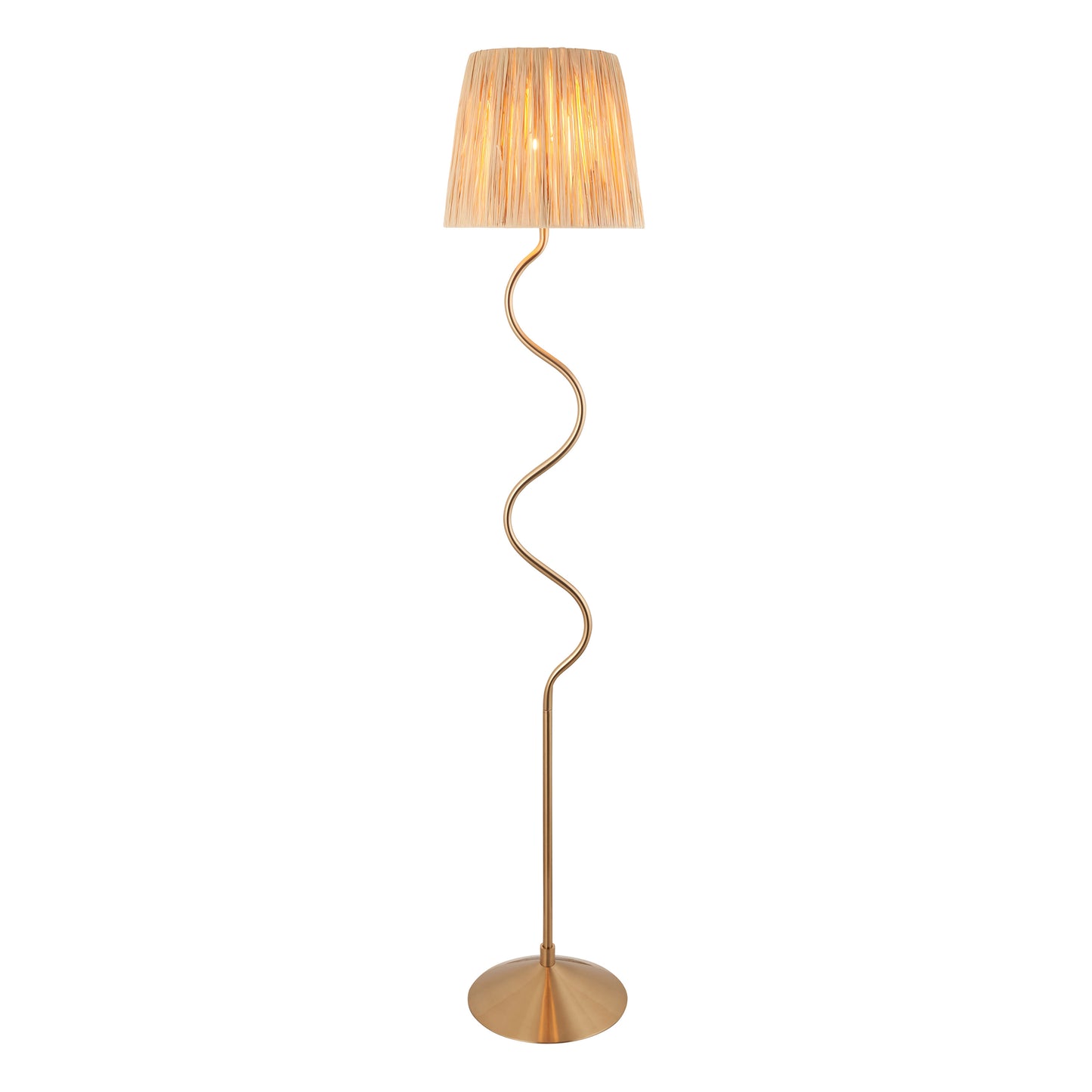 Scribble Floor Lamp Aged Brass