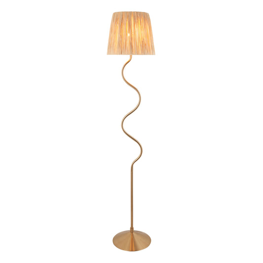 Scribble Floor Lamp Aged Brass