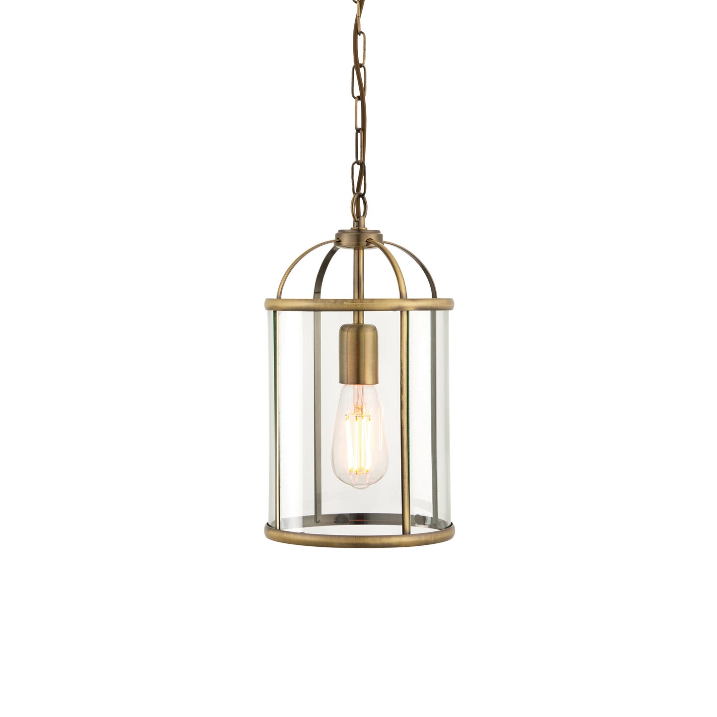 Hurley Pendant Small Antique Brass