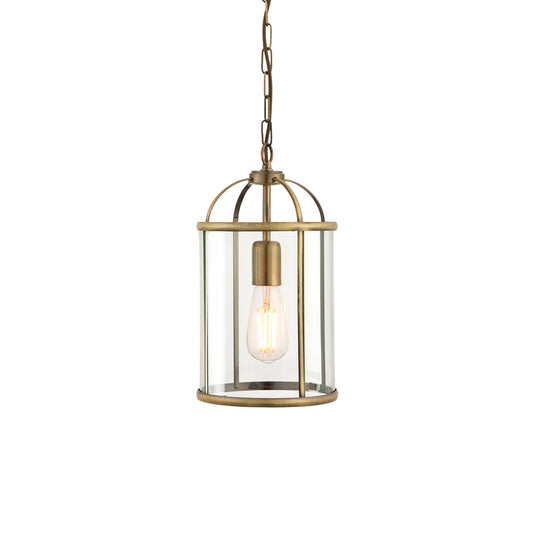 Hurley Pendant Small Antique Brass