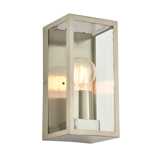 Brooks Outdoor Wall Light Brushed Steel