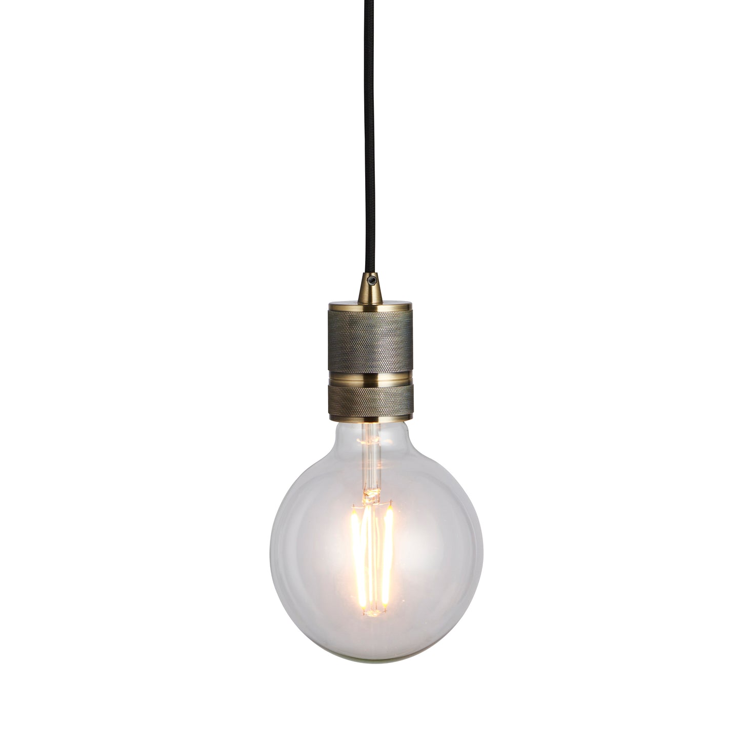 Worx Industrial Pendant Antique Brass