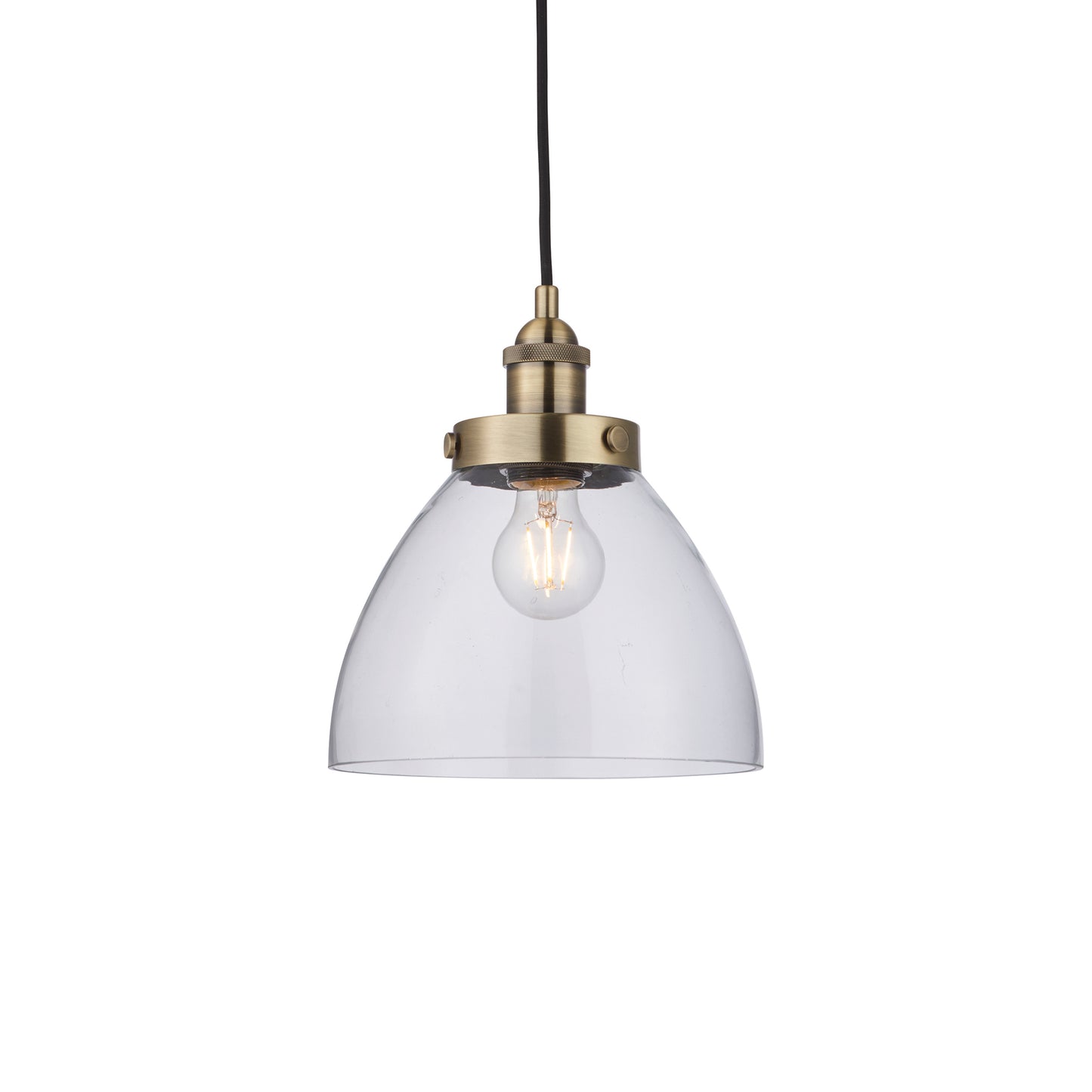 Hamilton Pendant Small Antique Brass