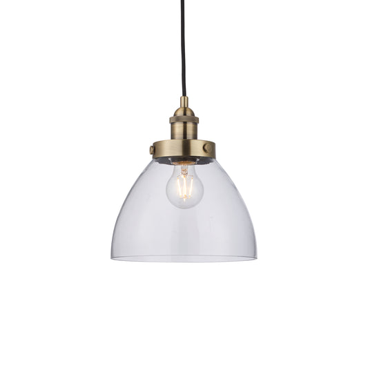 Hamilton Pendant Small Antique Brass