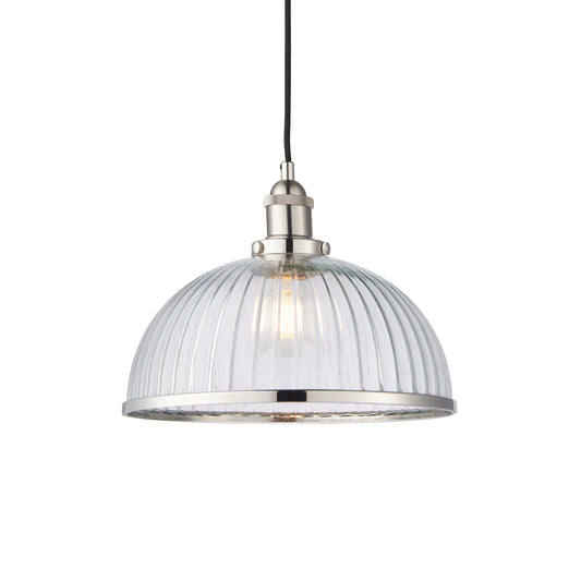 Hamilton Ribbed Pendant Nickel