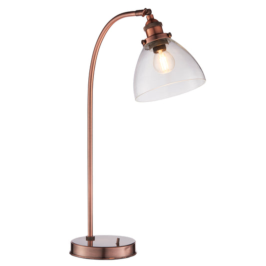 Hamilton Table Lamp Aged Copper