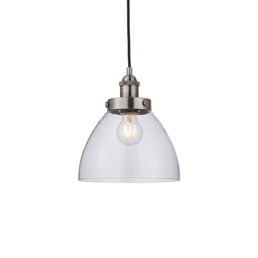Hamilton Pendant Small Brushed Silver