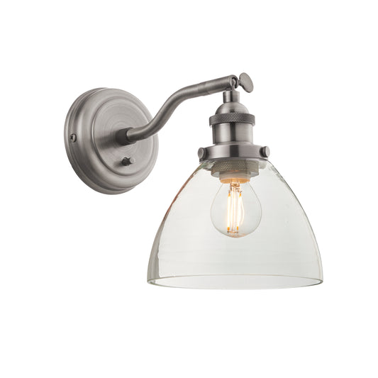 Hamilton Wall Light Brushed Silver