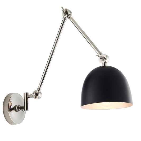 Hallie Arm Wall Light Nickel