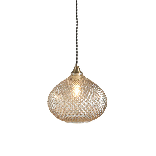 Alice Glass Pendant Light Champagne