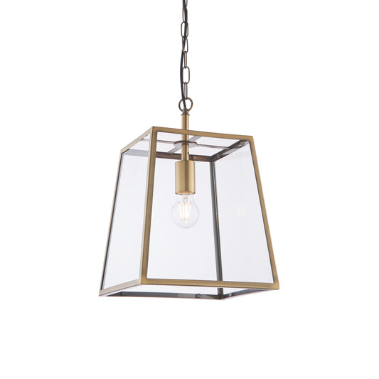 Manor Pendant Light Small Antique Brass