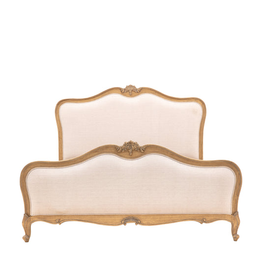 Caswell King Linen Upholstered Bed