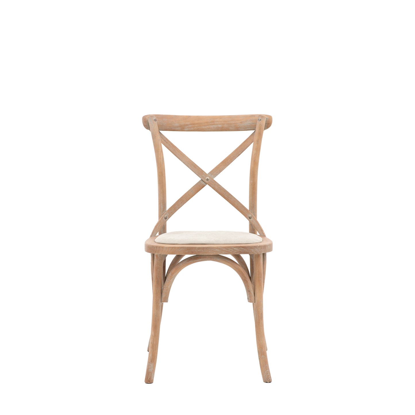 Crawley Chair Weathered Oak Linen 2pk - DINCH - Gallery Direct -
