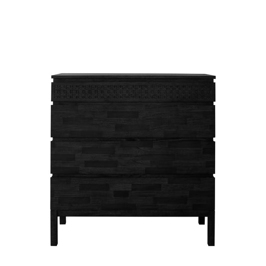 Barland 4 Drawer Chest Black