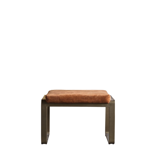 Dilly Footstool Vintage Ochre