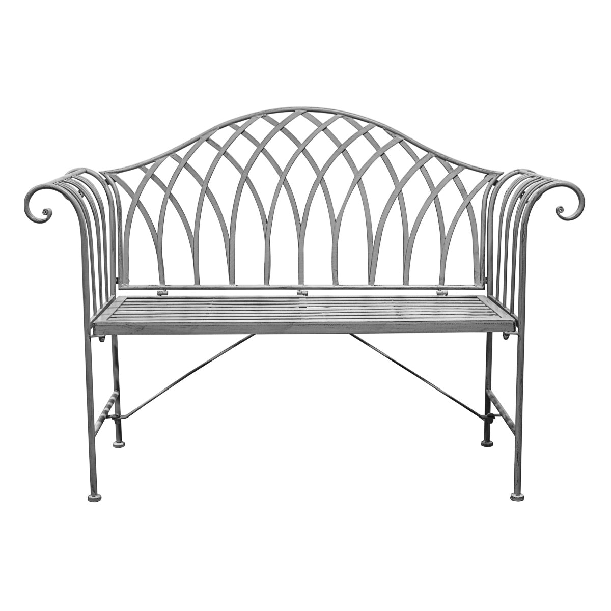 Foxhall Outdoor Bench Distressed Grey