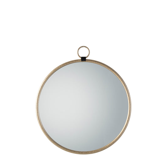Ainsley Round Mirror Gold Large