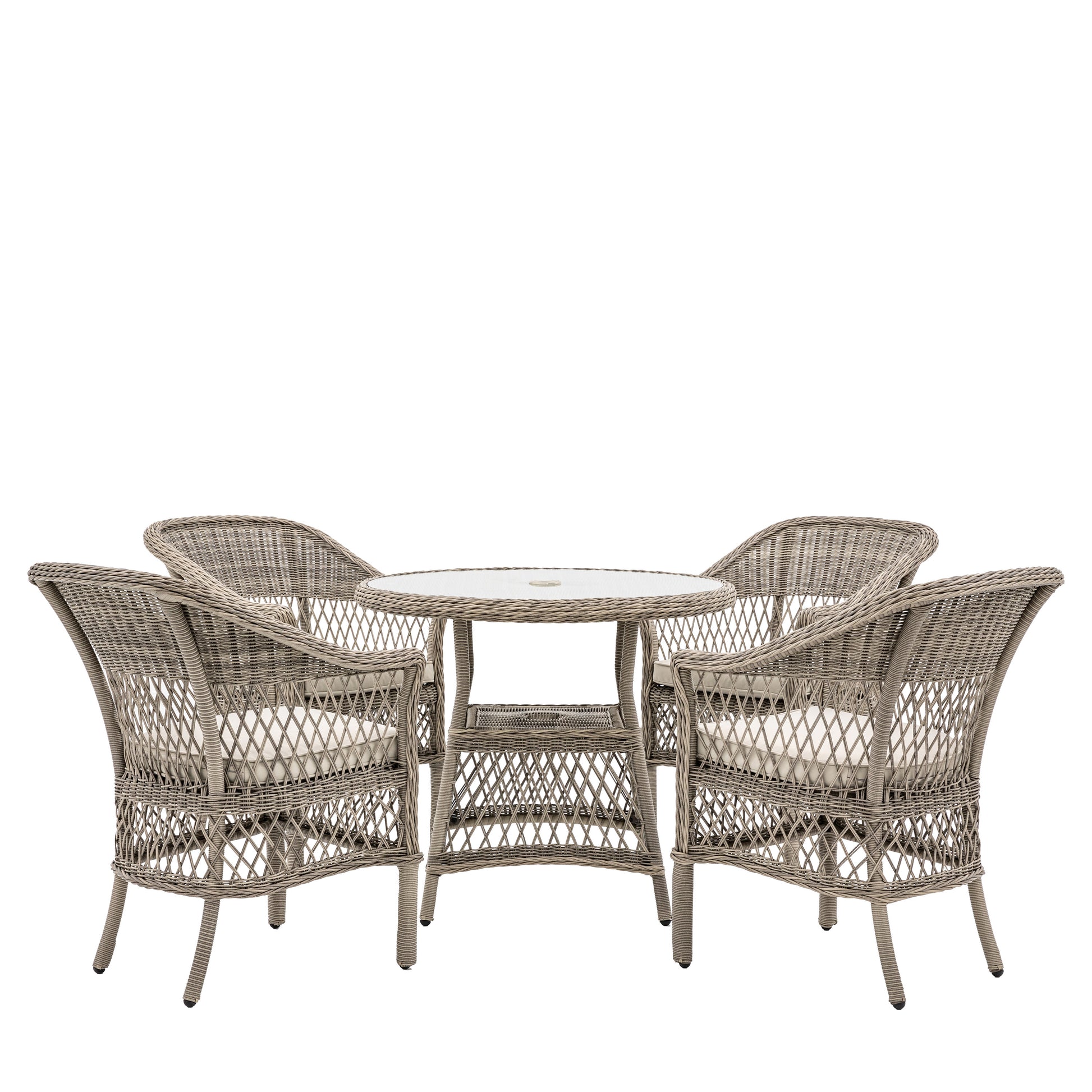 Penuel 4 Seater Round Dining Set - DININGSET - Gallery Direct -
