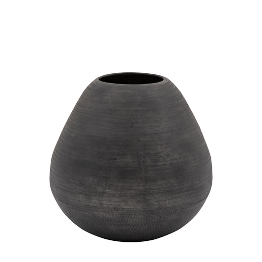 Alfie Aluminium Vase Black