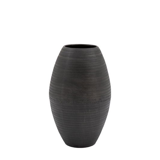 Alfie Aluminium Tall Vase Black