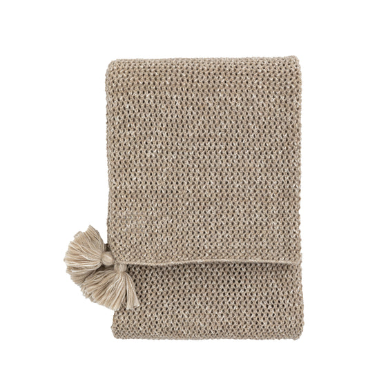 Greta Tassel Throw Natural