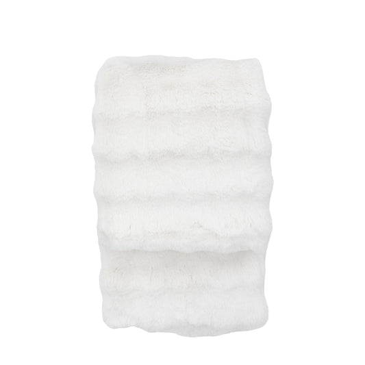 Snuggle Faux Fur Throw Cream