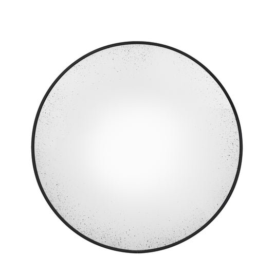 Elizabeth Convex Round Mirror Black