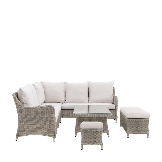 Knab Corner Dining Set With Rising Table