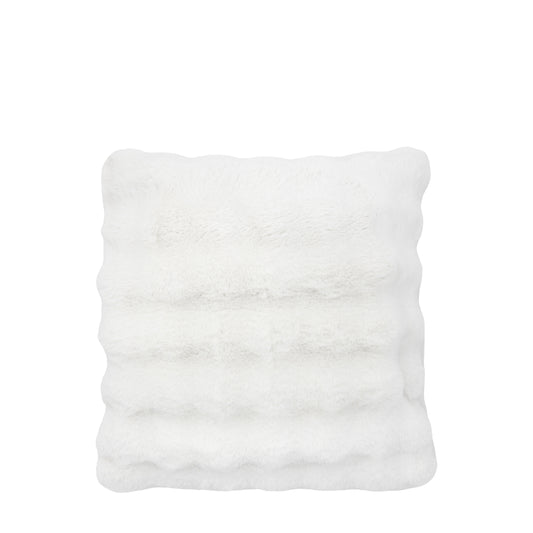 Snuggle Faux Fur Cushion Cream