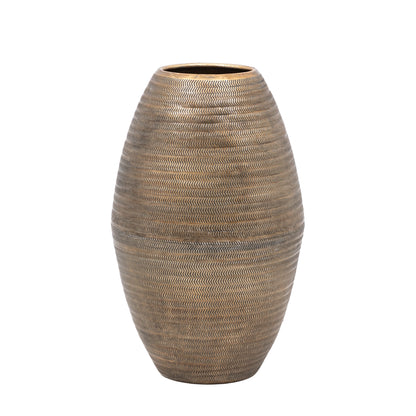 Alfie Aluminium Tall Vase Brass