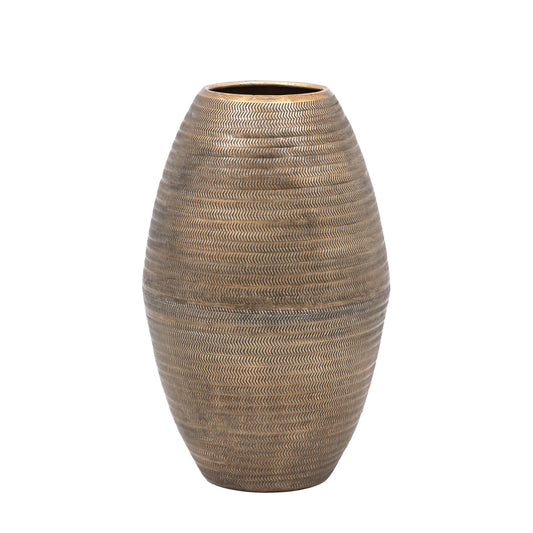 Alfie Aluminium Tall Vase Brass