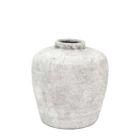 Dalton Distressed Stone Vase Small