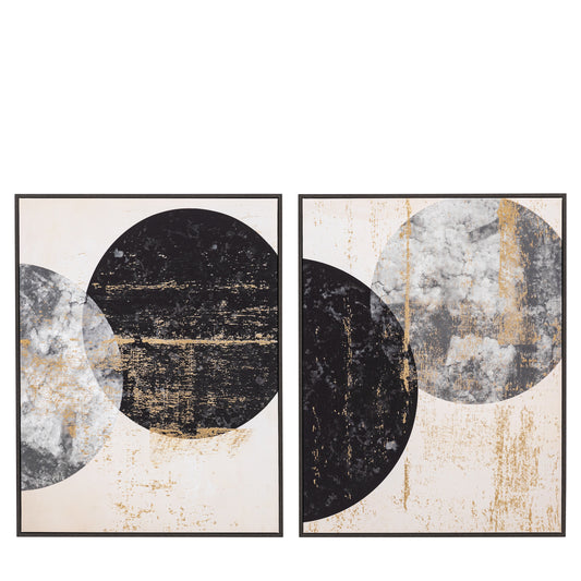 Revolve Framed Canvas Set of 2