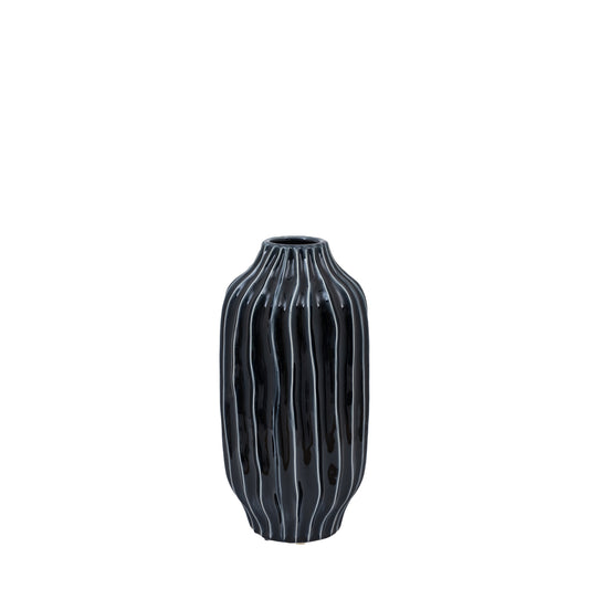 Ridge Vase Ink Large