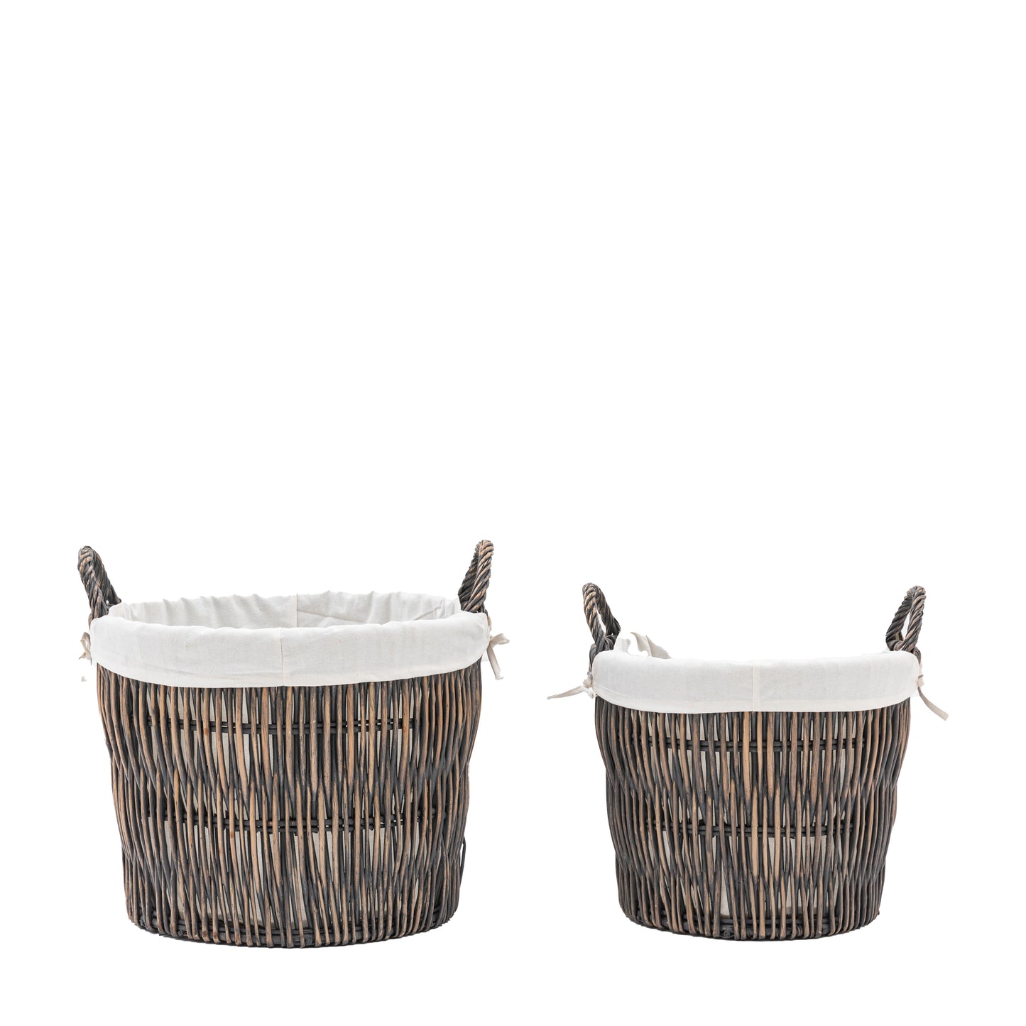 Willow Linen Basket Set of 2 - STORAGE - Gallery Direct -