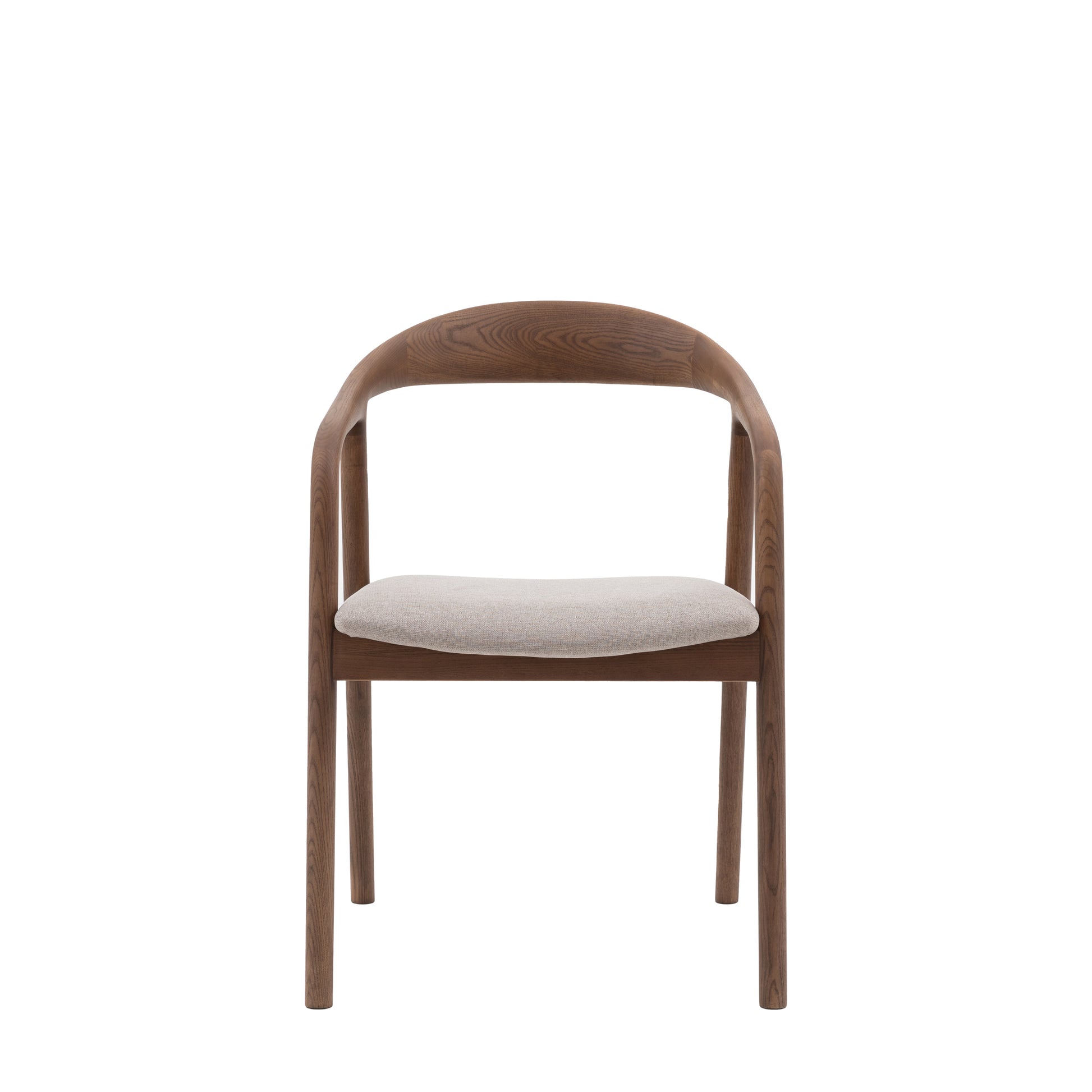 Murray Upholstered Dining Chair Set of 2 Walnut - DINCH - Gallery Direct -