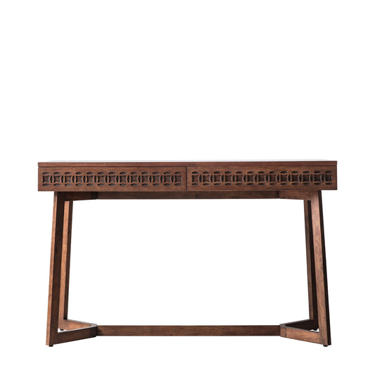 Barland 2 Drawer Desk Brown