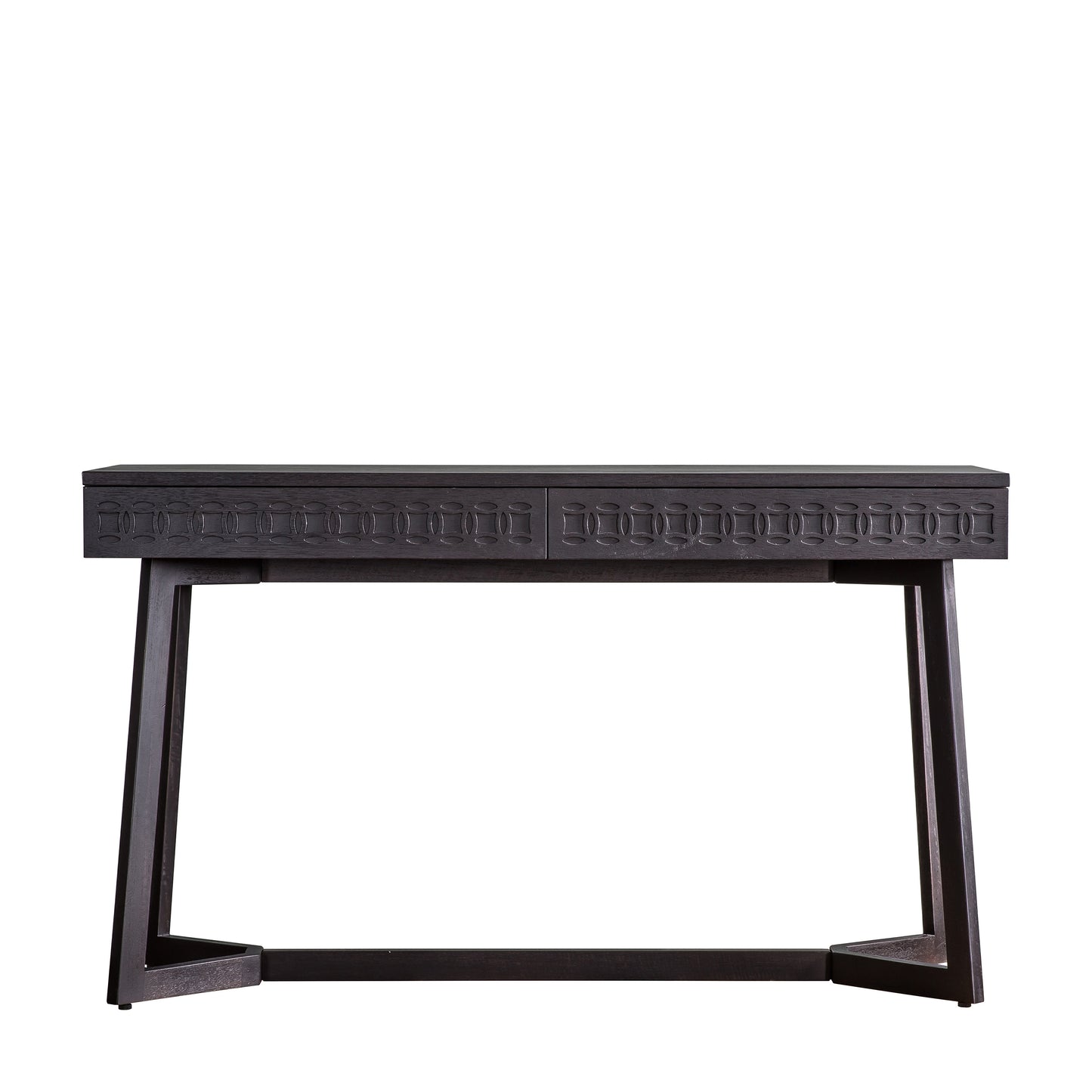 Barland 2 Drawer Desk Black - DESK - Gallery Direct -