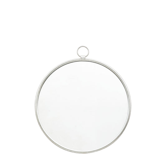 Ainsley Round Mirror Silver Large