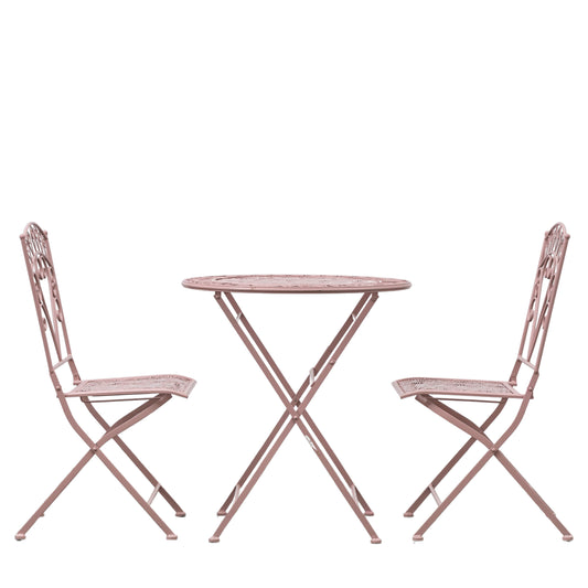Billy 2 Seater Bistro Set Pink