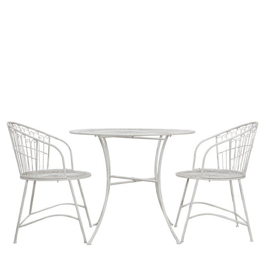 Fairyhill Bistro Set Distressed White