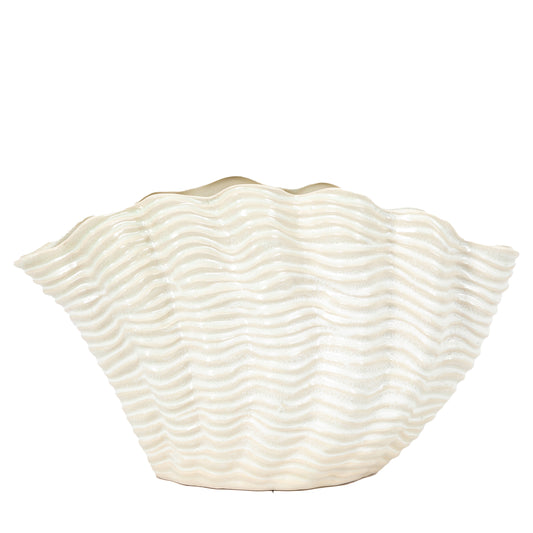 Shell Vase White Large