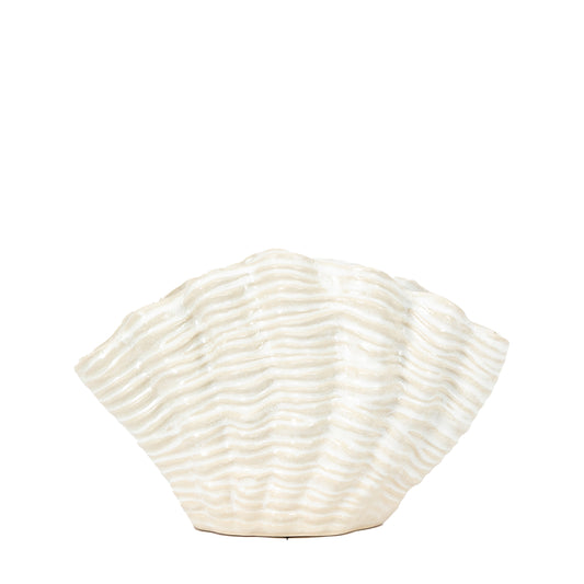 Shell Vase White Small
