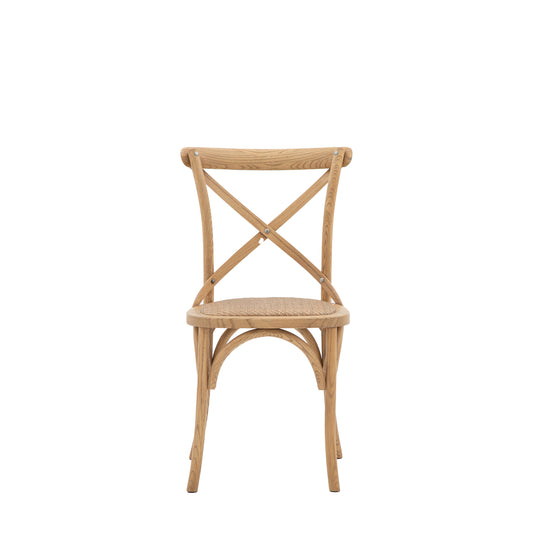 Crawley Chair Oak Rattan 2pk
