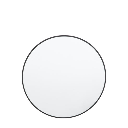 Elizabeth Mirror Round Black