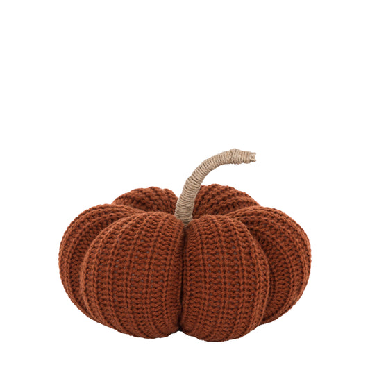 Autumnal Knitted Pumpkin Rust