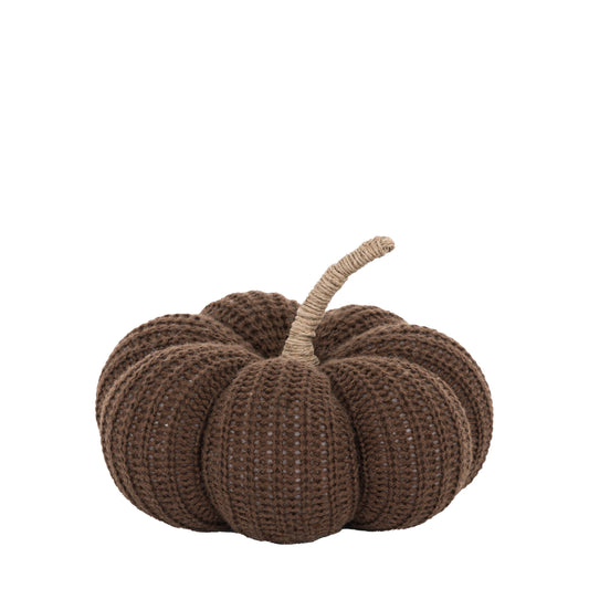 Autumnal Knitted Pumpkin Brown