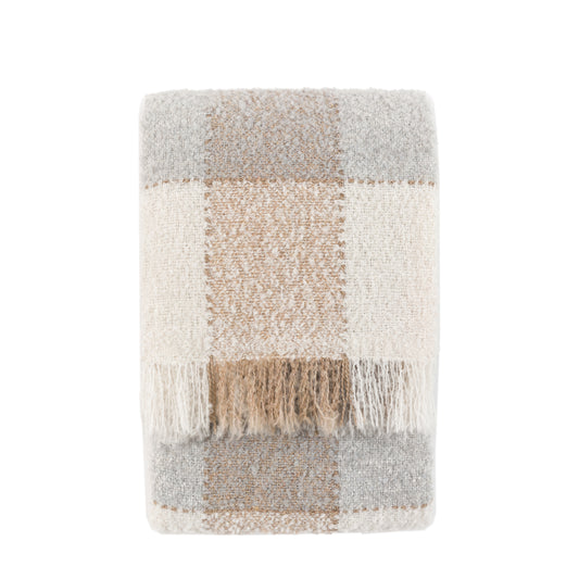Autumnal Check Throw
