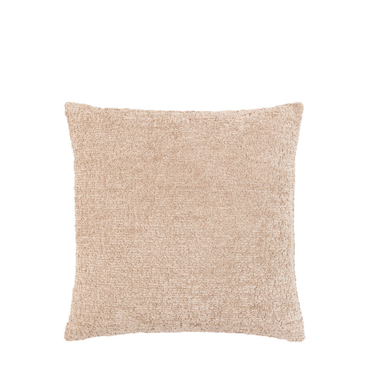 Soft Chenille Cushion Taupe