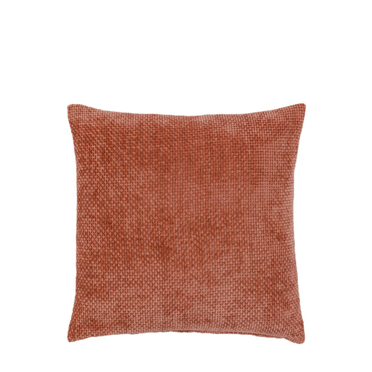 Autumnal Chenille Cushion Rust Pack of 2